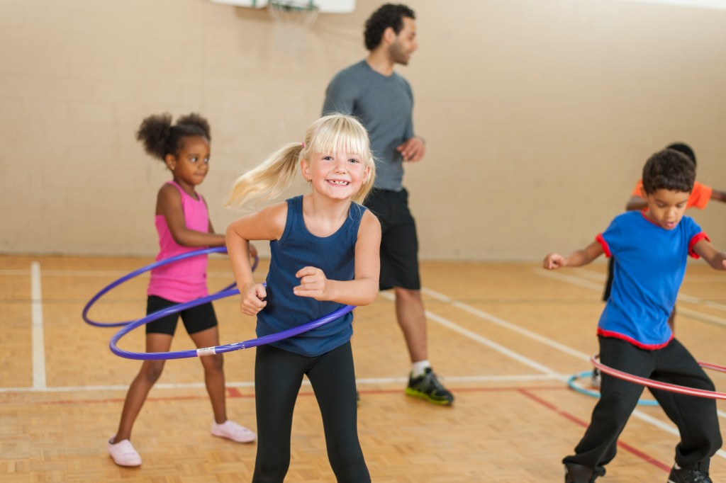 Children developing physical literacy skills through PLAYBuilder